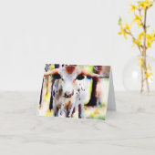 De Kaart van de Nota van Texas Longhorn (Gele Bloem)