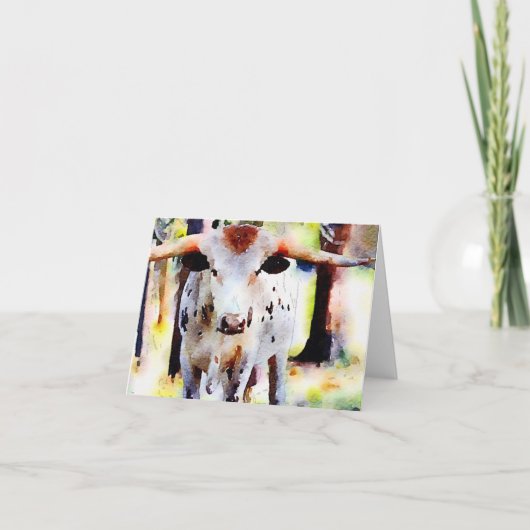 De Kaart van de Nota van Texas Longhorn (Voorkant)