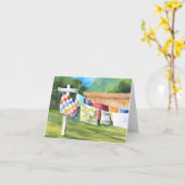 De Kaart van de Nota van Washline van de (Gele Bloem)