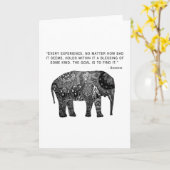 De Kaart van de Olifant van Boedha van de wijsheid (Gele Bloem)