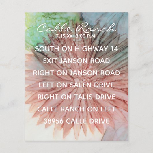 De Kaart van de Omsluiting van de bruiloft in Roze (Voorkant)