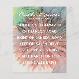 De Kaart van de Omsluiting van de bruiloft in Roze