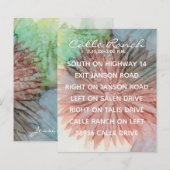 De Kaart van de Omsluiting van de bruiloft in Roze (Voorkant / Achterkant)