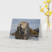 De Kaart van de Otter van het Zee van Californië - (Gele Bloem)