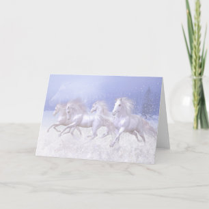 De Kaart van de Paarden van de sneeuw