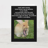 De kaart van de Paashaas van de moordenaar (Voorkant)