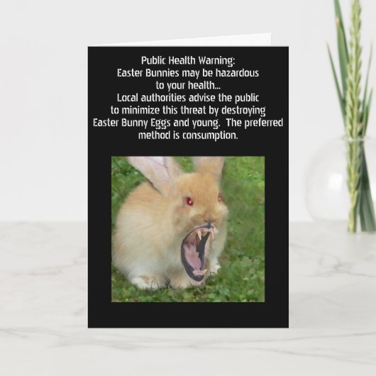 De kaart van de Paashaas van de moordenaar (Voorkant)