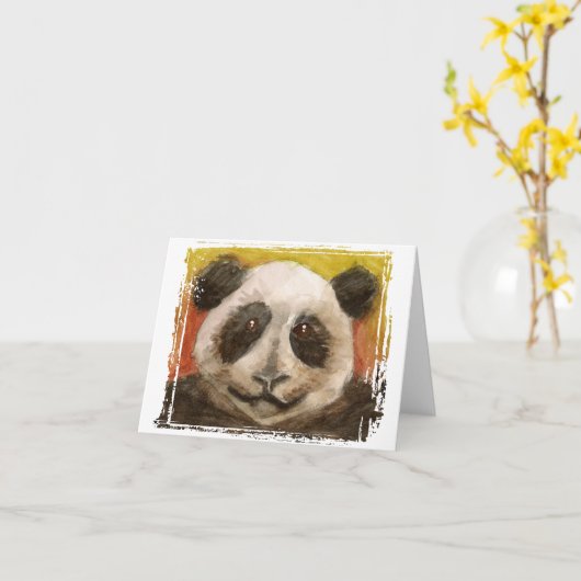 De Kaart van de panda (Gele Bloem)