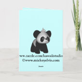 De Kaart van de Panda van Doll van China van (Achterkant)