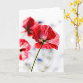 De kaart van de papaver (Gele Bloem)