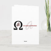 de Kaart van de Partij van de Verjaardag van jaren (Achterkant)