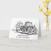 De Kaart van de Pensionering van de tractor (Gele Bloem)