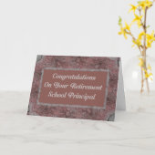 De Kaart van de pensionering voor Schoolhoofd (Gele Bloem)