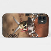 De Kaart van de piraat Case-Mate iPhone Case (Achterkant (horizontaal))