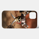 De Kaart van de piraat Case-Mate iPhone Case (Achterkant (horizontaal))