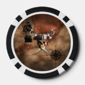 De Kaart van de piraat Pokerchips (Achterkant)