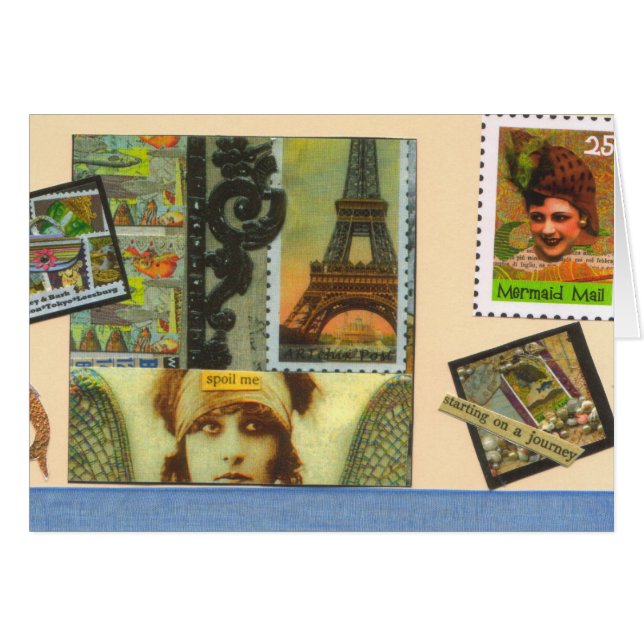 De Kaart van de Post van de meermin (Voorkant Horizontaal)