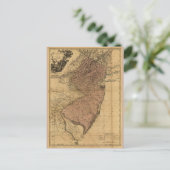 De kaart van de provincie New Jersey (1777) (Staand voorkant)