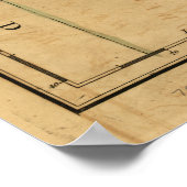 De kaart van de provincie New Jersey (1777) Poster (Hoek)