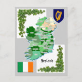 De Kaart van de provincie van Ierland (Voorkant)