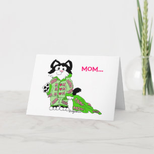 De Kaart van de Pyjama's van de Kat van het