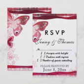 De Kaart van de Reactie RSVP (Voorkant / Achterkant)