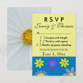 De Kaart van de Reactie RSVP (Voorkant / Achterkant)