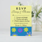 De Kaart van de Reactie RSVP (Staand voorkant)