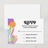 De Kaart van de Reactie van Mitzvah van de Knuppel (Voorkant / Achterkant)