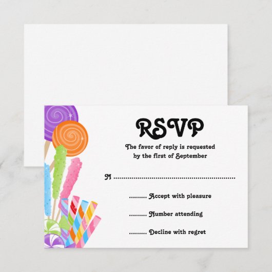 De Kaart van de Reactie van Mitzvah van de Knuppel (Voorkant / Achterkant)