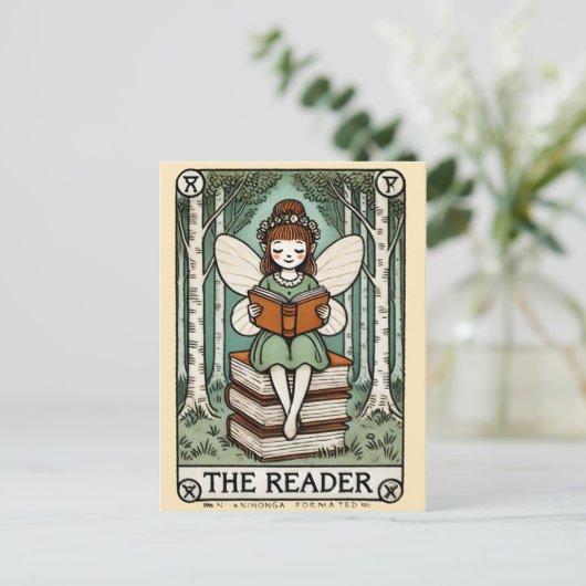 De Kaart van de Reader Fairy Tarot (Staand voorkant)