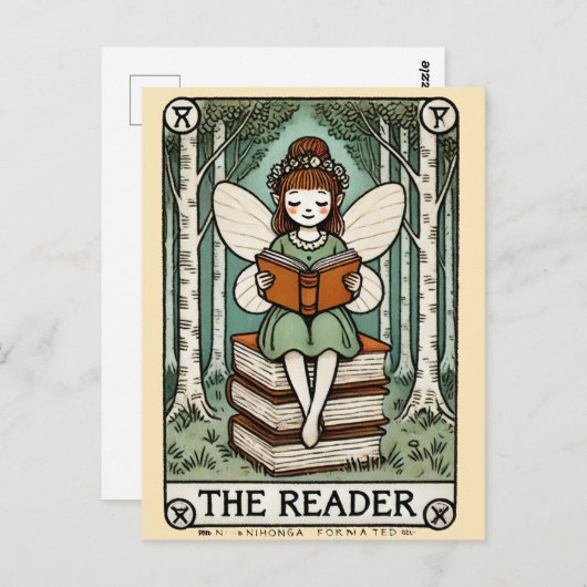 De Kaart van de Reader Fairy Tarot (Voorkant / Achterkant)