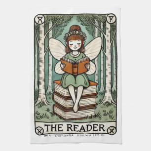 De Kaart van de Reader Fairy Tarot Theedoek
