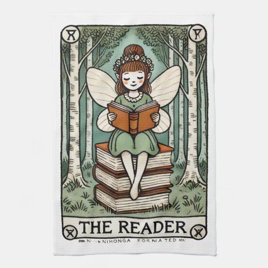 De Kaart van de Reader Fairy Tarot Theedoek (Verticaal)