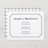 De Kaart van de Registratie van de Plaid van de (Voorkant / Achterkant)