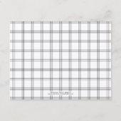 De Kaart van de Registratie van de Plaid van de (Achterkant)