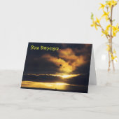 De Kaart van de Reis van Bon van de zonsondergang (Gele Bloem)