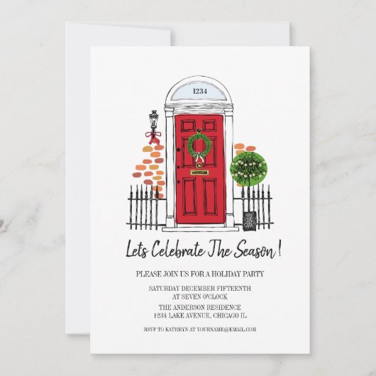 De Kaart van de Rode Kerstfeestdag (Voorkant)