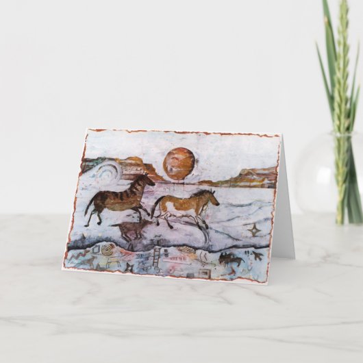 De Kaart van de Rotstekeningen van het Paard van (Voorkant)