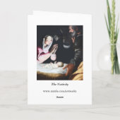 De Kaart van de Scène van de Geboorte van Christus (Achterkant)