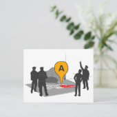 De Kaart van de Scène van de misdaad met het Overz (Staand voorkant)