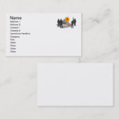 De Kaart van de Scène van de misdaad met het Overz Visitekaartje (Voorkant / Achterkant)