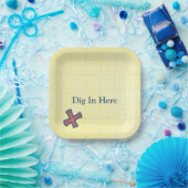 De Kaart van de schatkist Pirate Partij X tekent b Papieren Bordje (Feest)