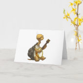 De' kaart van de Schildpad banjo-Strummin (Spatie (Gele Bloem)