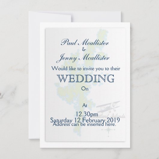 De kaart van de Shetlandeilanden (Voorkant)