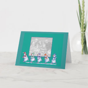 De Kaart van de Sjabloon van de sneeuwman