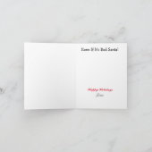 De Kaart van de slechte kerstman van de Canadese p (Binnen)