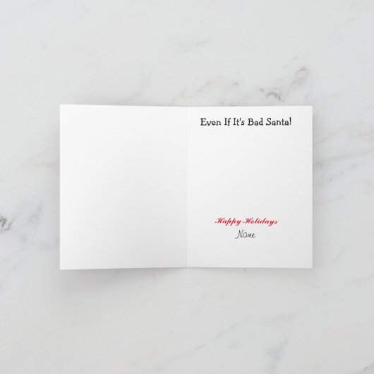 De Kaart van de slechte kerstman van de Canadese p (Binnen)