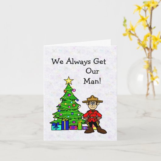 De Kaart van de slechte kerstman van de Canadese p (Gele Bloem)