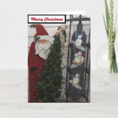 De Kaart van de Slee van de Sneeuwmannen van de (Voorkant)